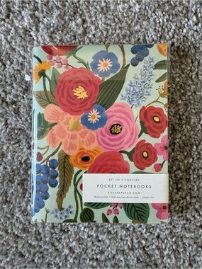 Rifle Paper Co. Floral Pocket Notebooks - Pink, Red, Blue, Yellow, Green